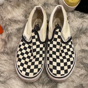 Black and white vans